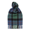 Pure Cashmere Scarf Checked - Classic Tartan Blue