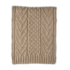 Lambswool scarves - Aran Scarves - Beige