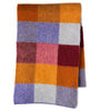 Checked scarves - colourful checked scarf - Purple Orange