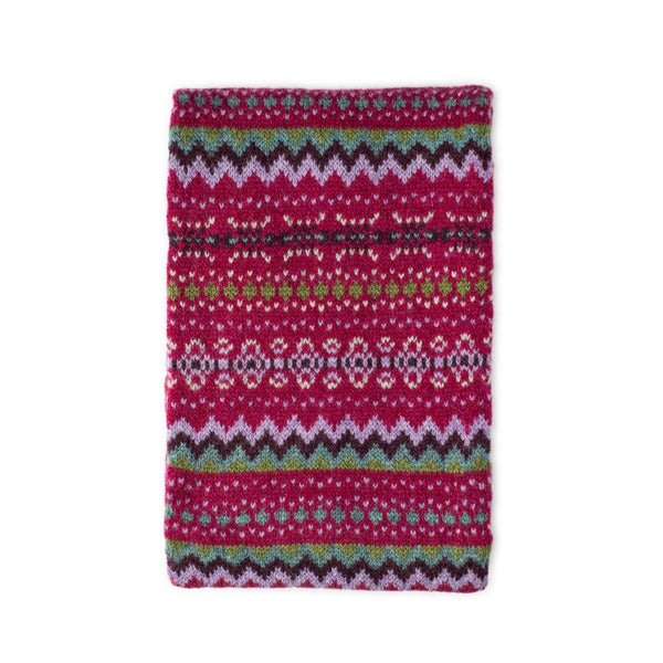 Christmas scarf - Pink patterned Ladies Scarf - Pure Lambswool