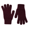 Lambswool Winter Gloves - Mens Wool Gloves UK - blackgrape maroon - Lomond Lambswool