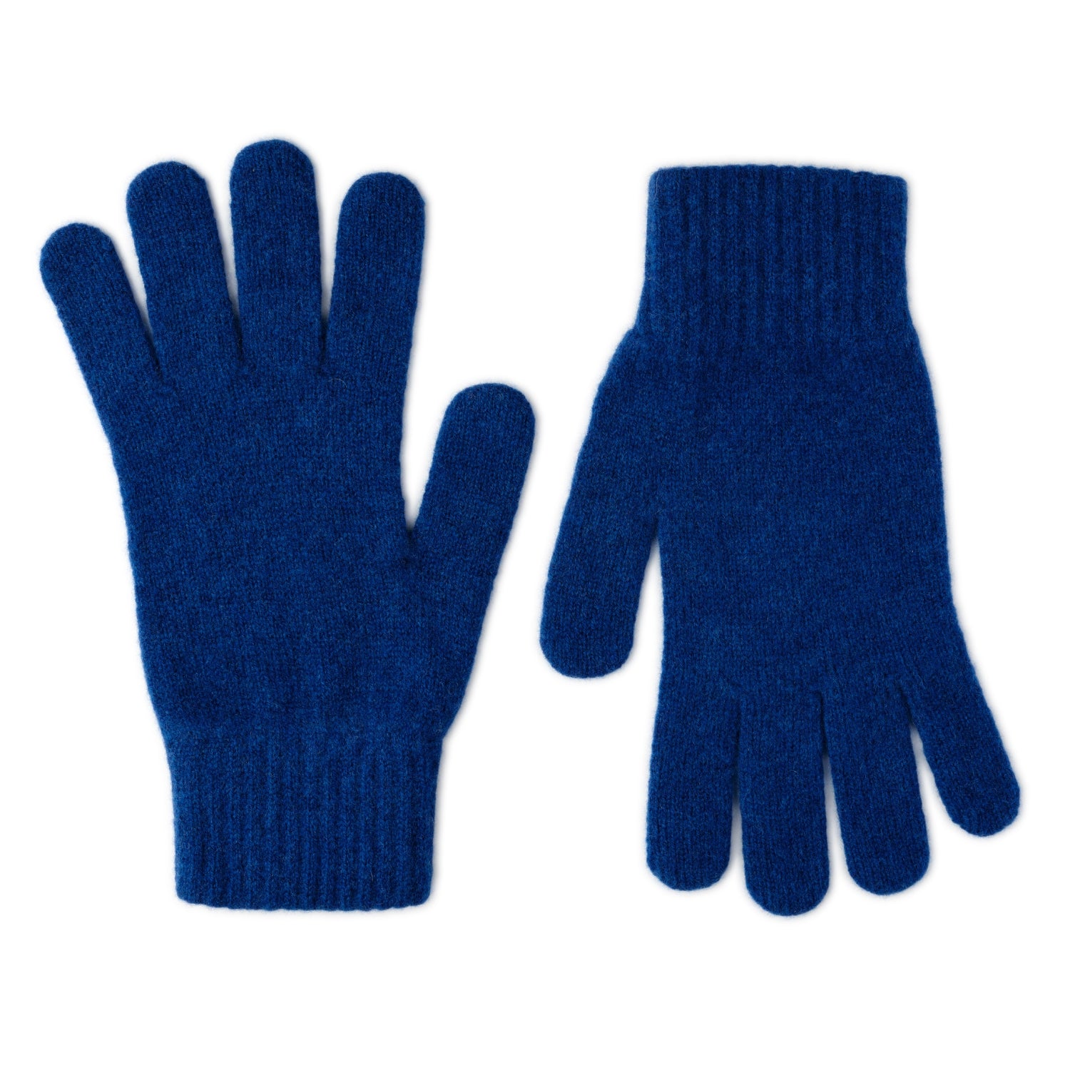 Lambswool Winter Gloves - Mens Wool Gloves UK - blue - Lomond Lambswool