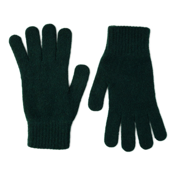 Lambswool Winter Gloves - Mens Wool Gloves UK - tartan green - Lomond Lambswool