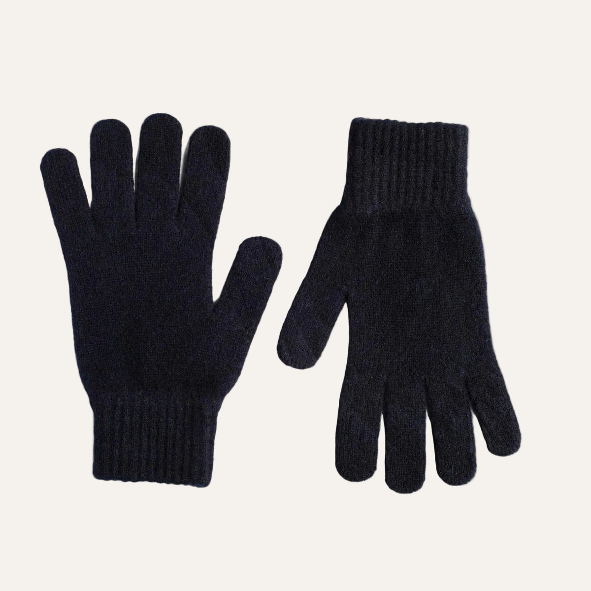 Lambswool Winter Gloves - Mens Wool Gloves UK - navy blue - Lomond Lambswool