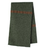 Ehically Sourced Mens Pure Wool Scarf | Green Herringbone | The Cashmere Choice