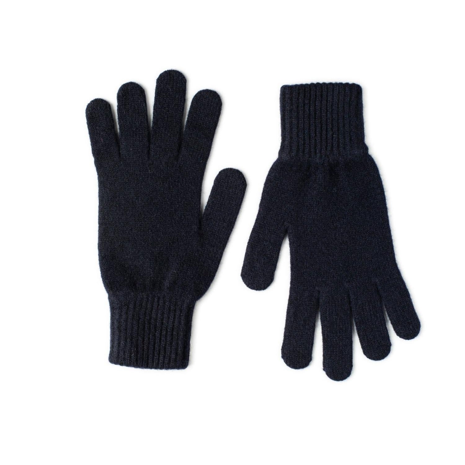 Ladies Lambswool Gloves in Navy