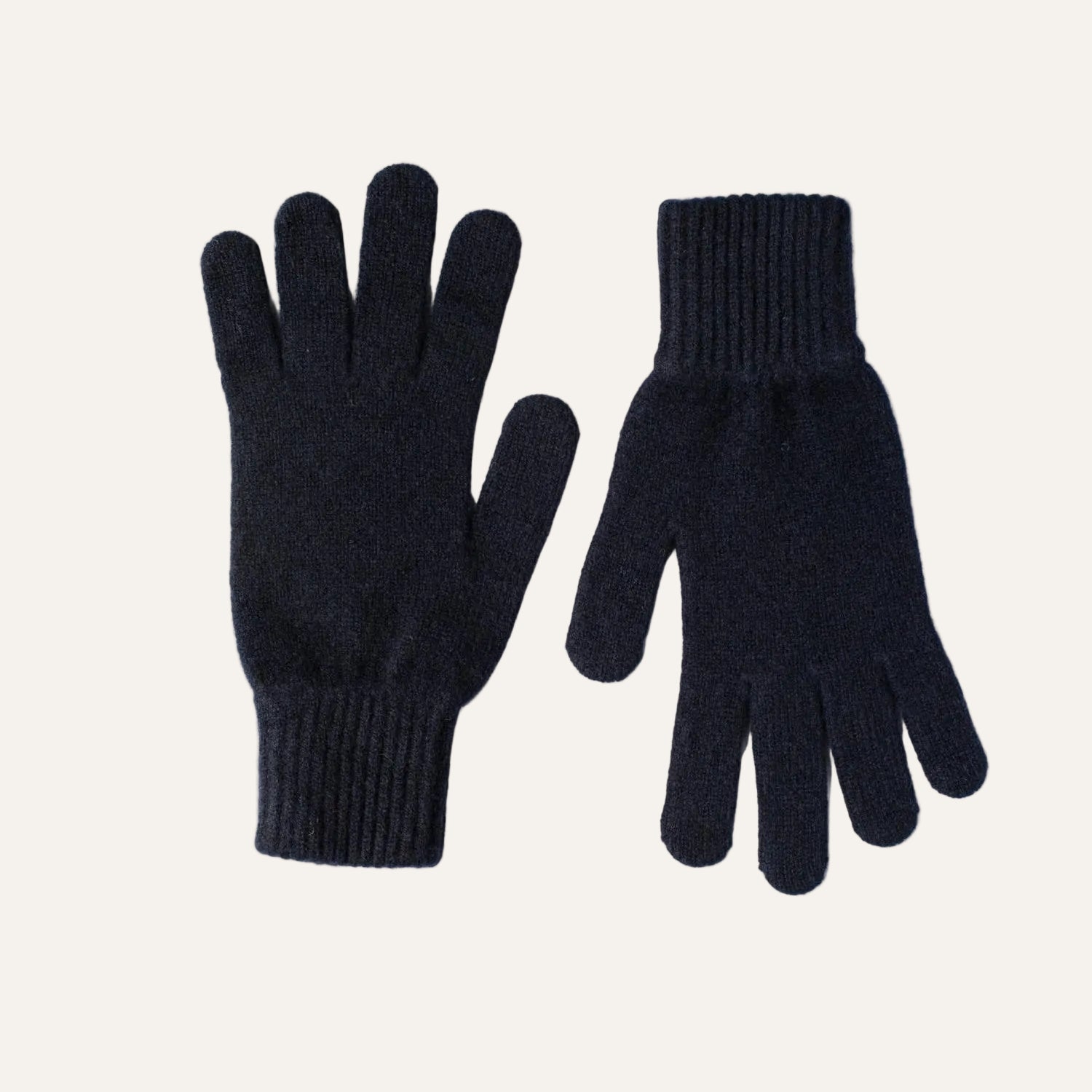 Ladies Lambswool Gloves in Navy