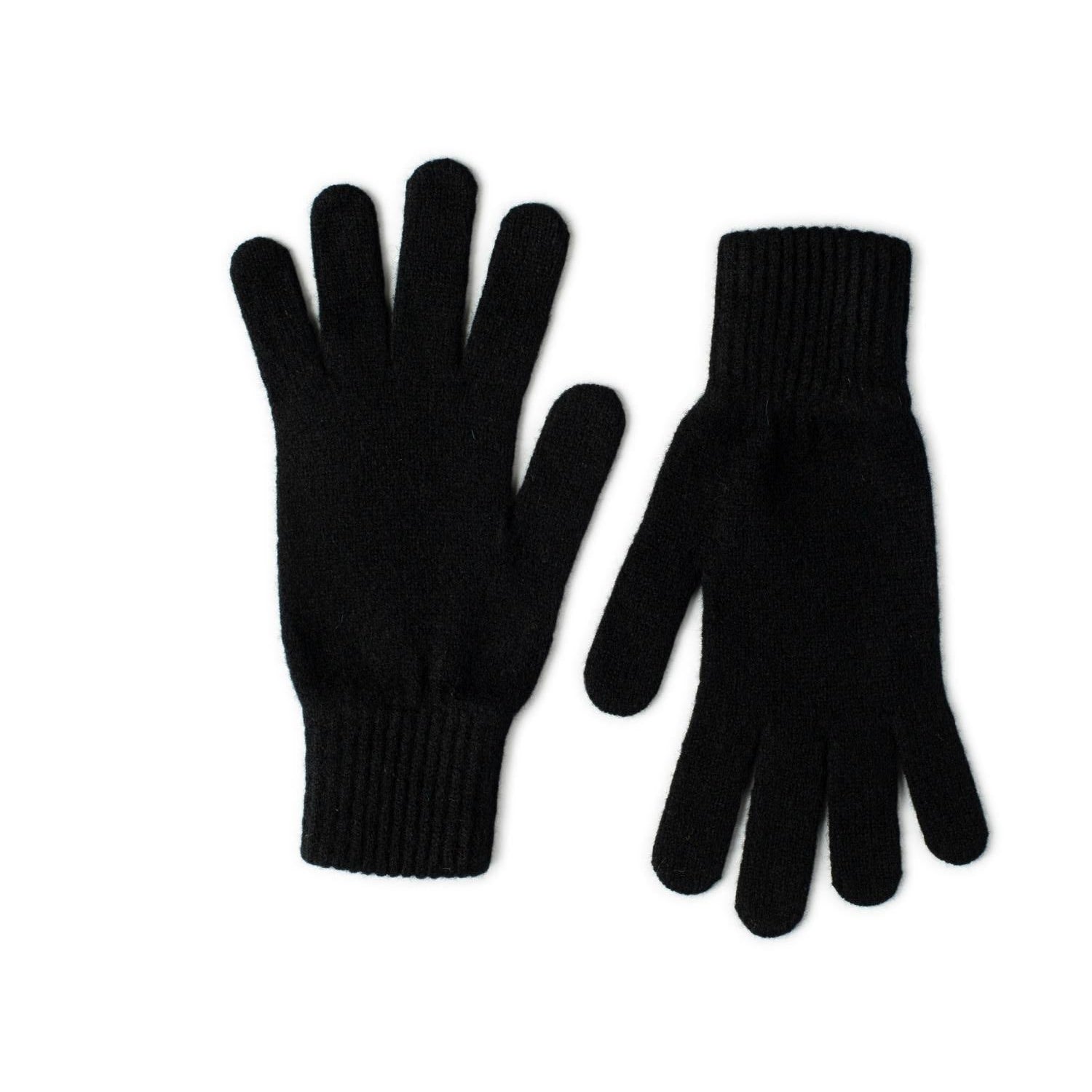 Ladies Lambswool Gloves in Black