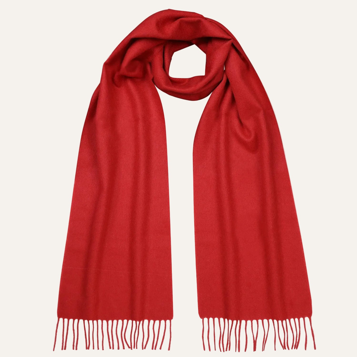 Pure Cashmere scarves - Crimson red