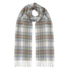Tartan Cashmere Scarf Muted Blue Dress Stewart