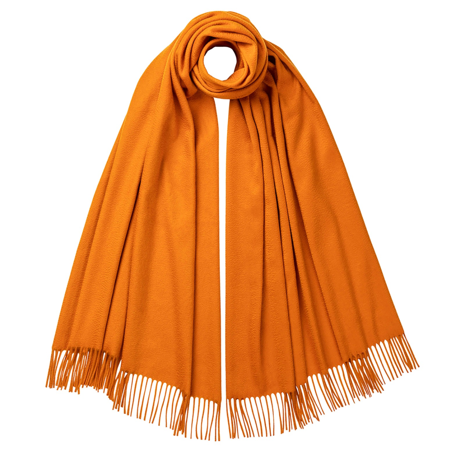 Orange Cashmere Stoles | The Cashmere Choice