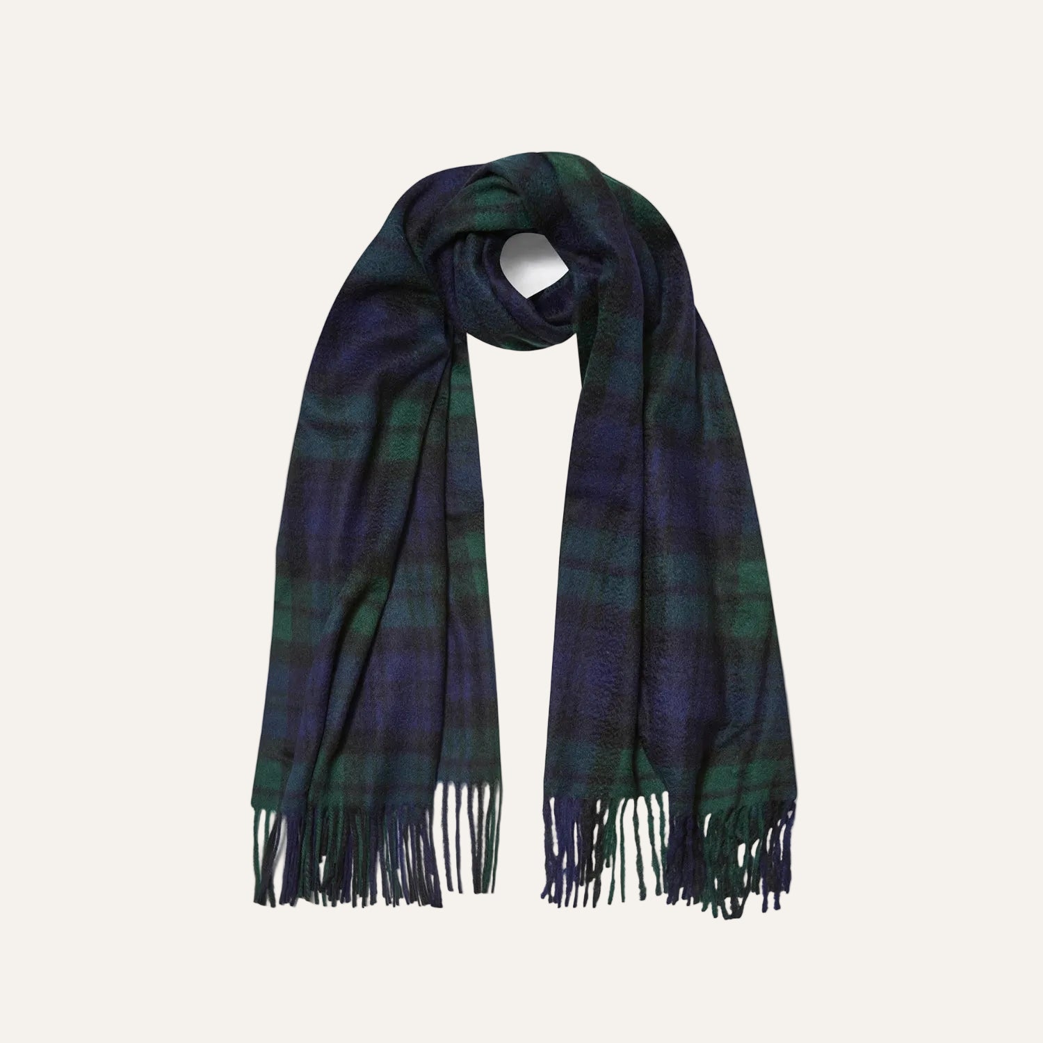 Pure Cashmere Stole | Black Watch | The Cashmere Choice