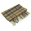 Camel Thompson Scottish Tartan Lambswool Scarf | buy at The Cashmere Choice | London