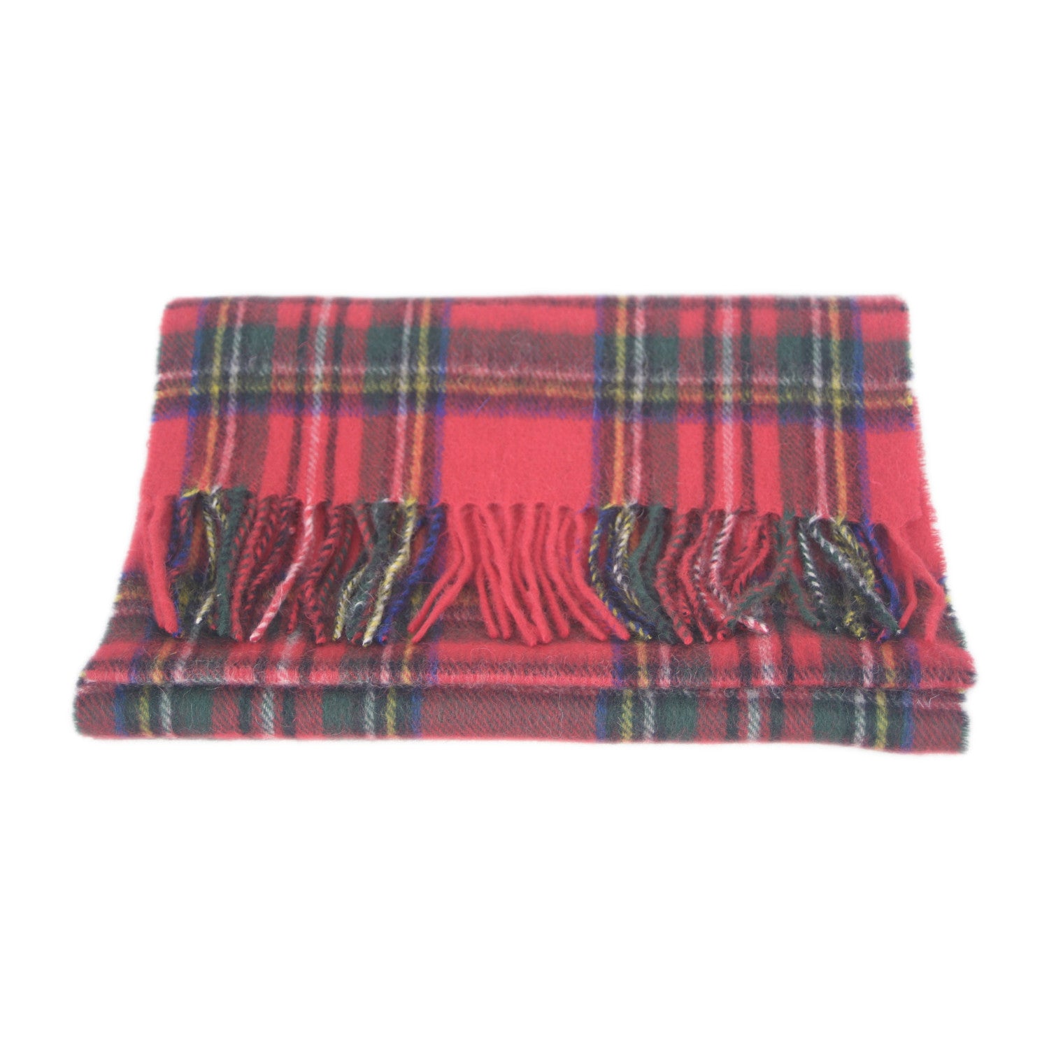 Royal Stewart Scottish Tartan Lambswool Scarf | buy at The Cashmere Choice | London