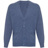 Cashmere Cardigan Mens in Denim