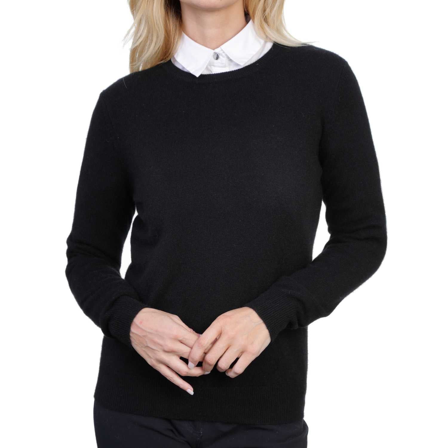 Ladies round neck 2025 sweaters