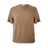 Cashmere Twin Sets | Camel Cashmere Sweater Short Sleeve