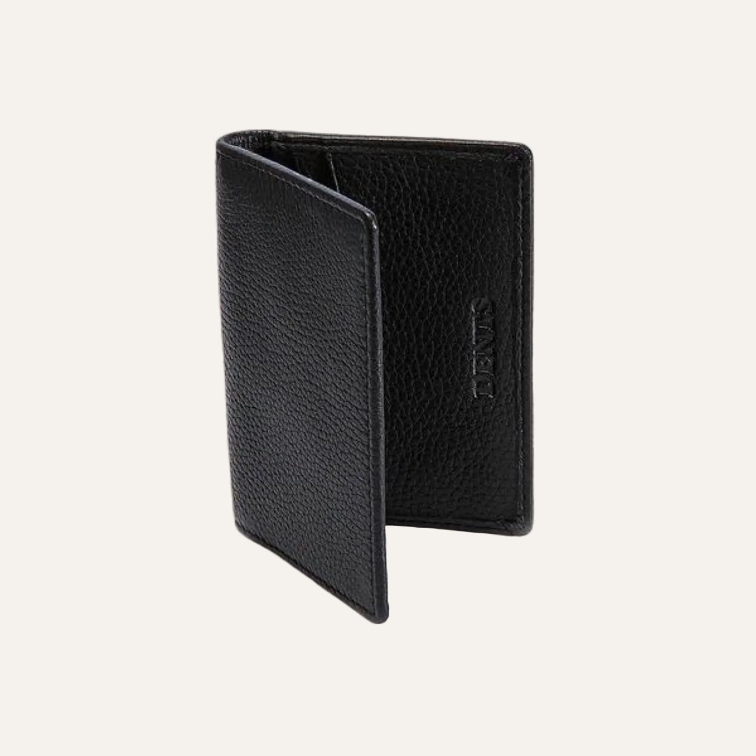 Pebble Grain Leather Card Holder | Dents | The Cashmere Choice