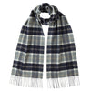 Tartan Cashmere Scarf  Silver Bannockbane