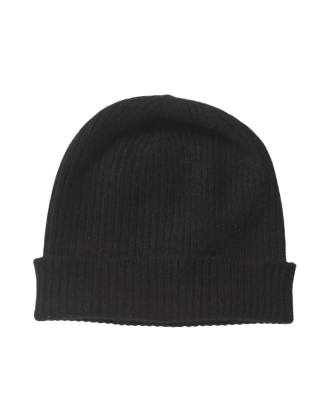 Hat of Black cashmere hat and gloves set