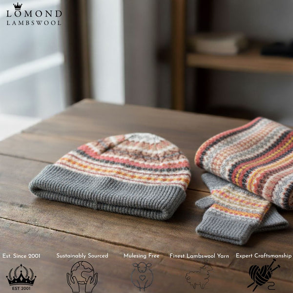 Lomond Lambswool Scarf, Hat and Glove Gift Sets