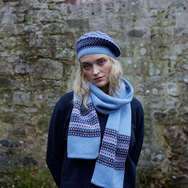 Lomond Lambswool - Ladies Fair Isle Scarf Glove and Beret Collection