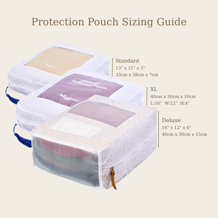 Cashmere Storage Bag | Breathable Cotton | Choose Standard or XL or Deluxe