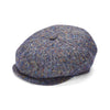 Baker Boy Hat by City Sport | Blue Speckled Donegal Tweed Cap