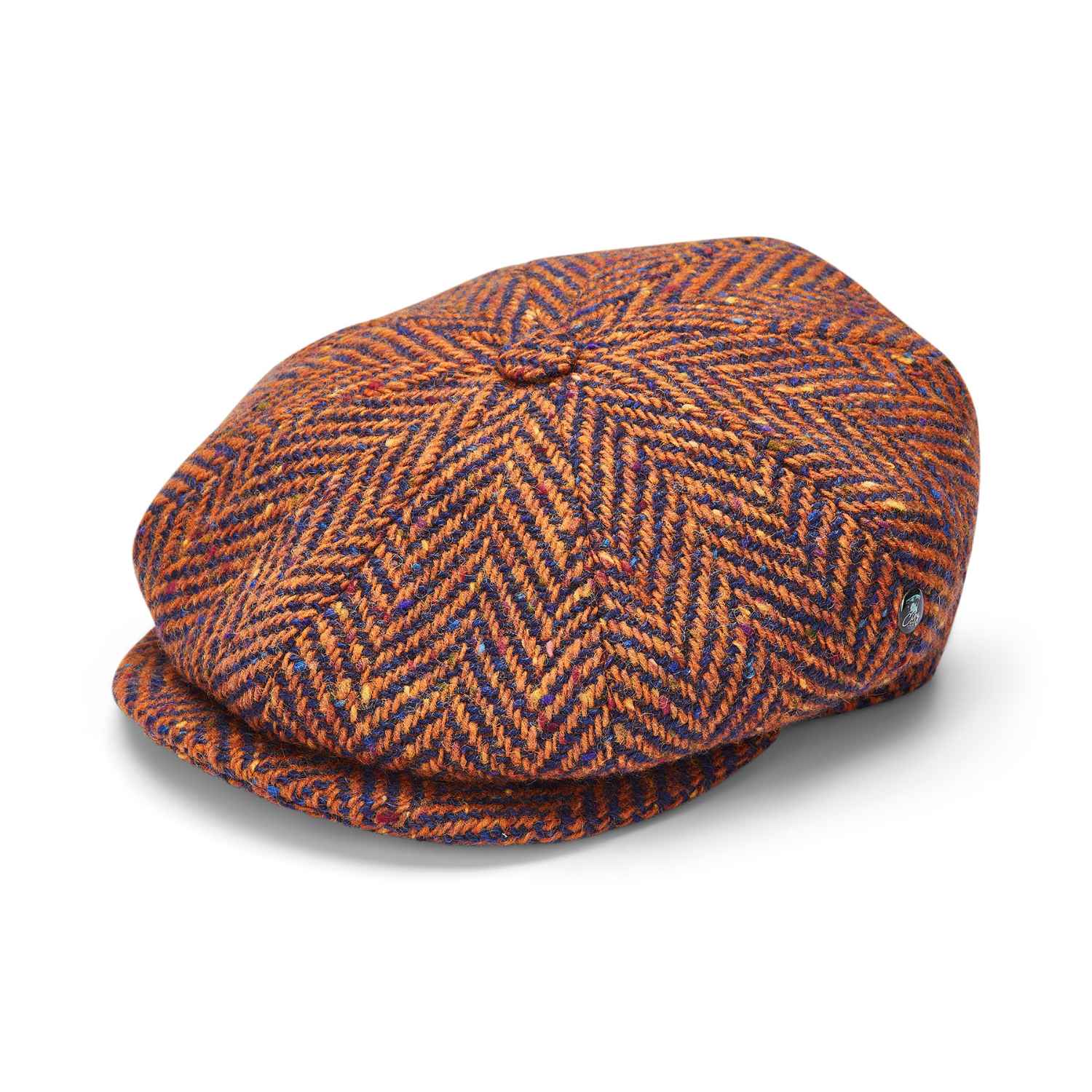 Donegal Tweed Baker Boy Hat by City Sport | Donegal Tweed Cap | Speckled Herringbone