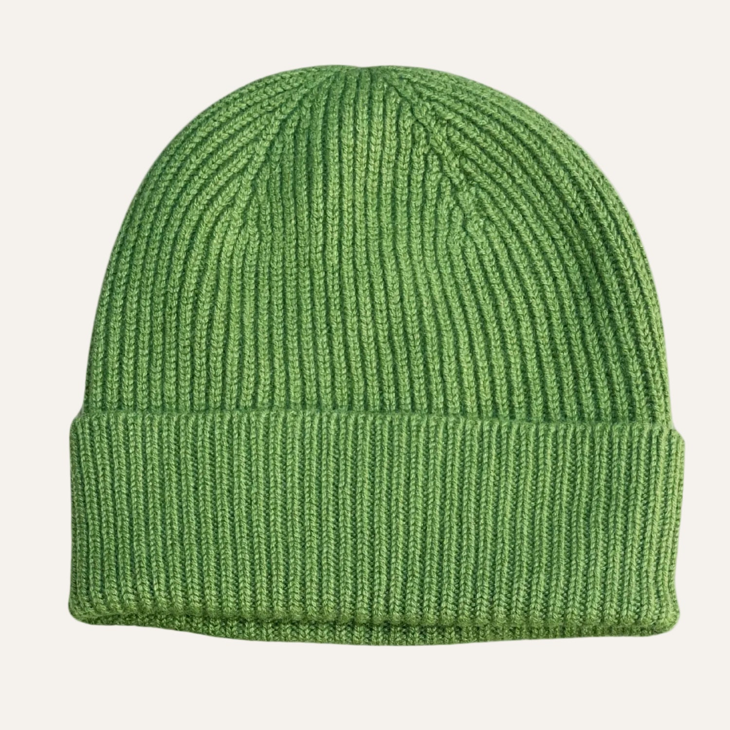 The Cashmere Choice - green pure cashmere winter beanies for men and women Made in Scotland