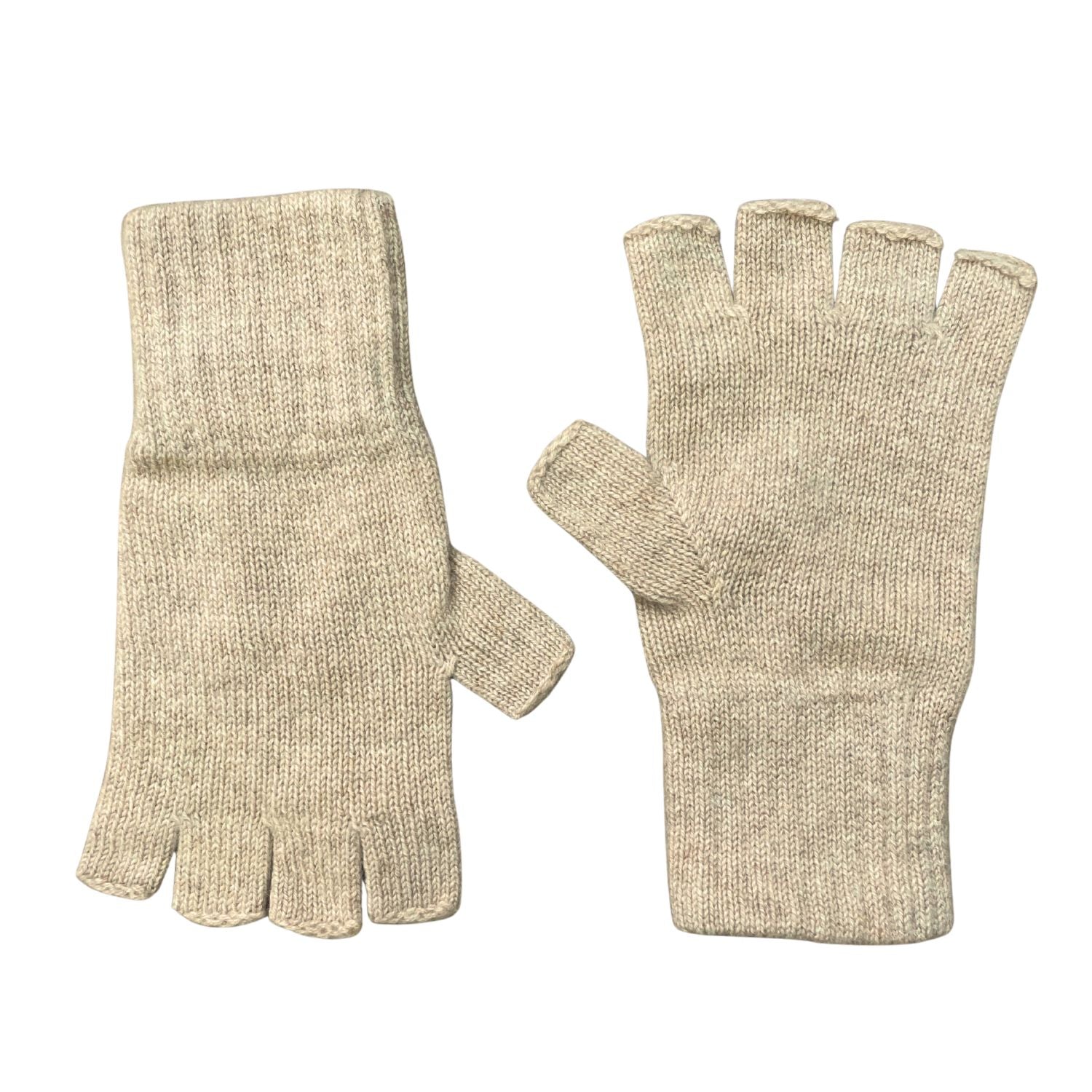 Pure Cashmere Gloves for Men and Women - Beige