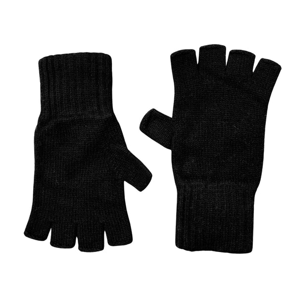 Pure Cashmere Gloves for Men and Women - Black