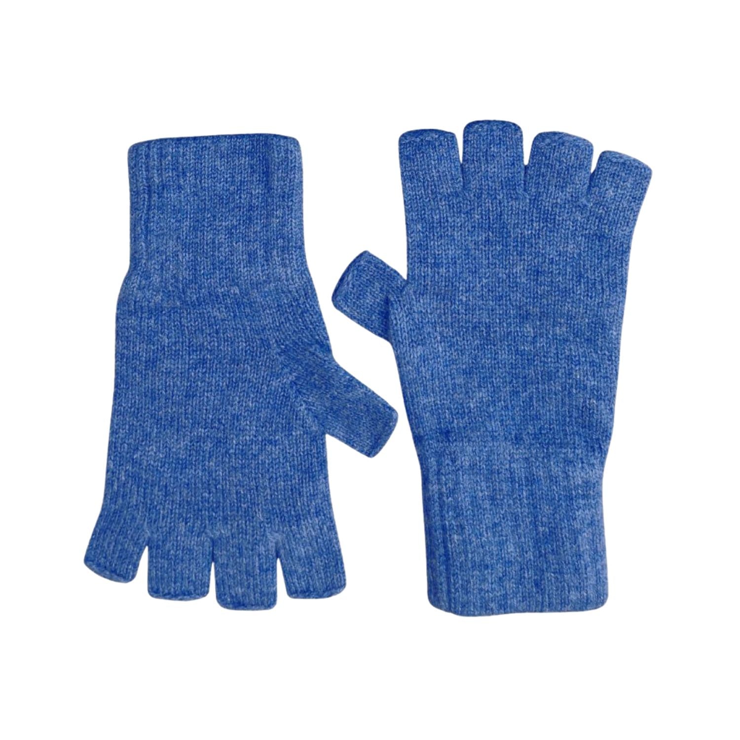 Pure Cashmere Gloves for Men and Women - Denim Blue