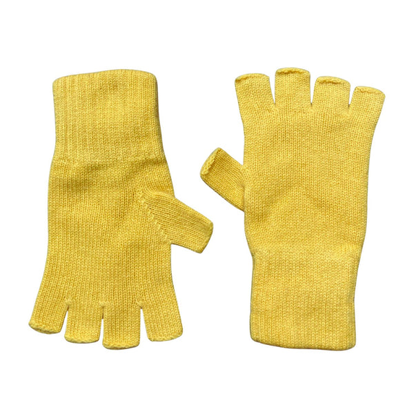 Pure Cashmere Gloves for Men and Women - Yellow