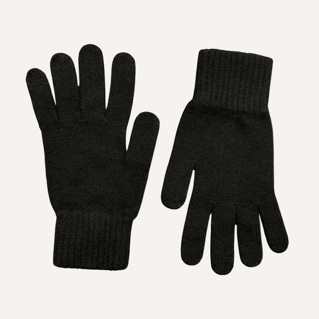 The Cashmere Choice - Black Cashmere Winter Gloves for Men