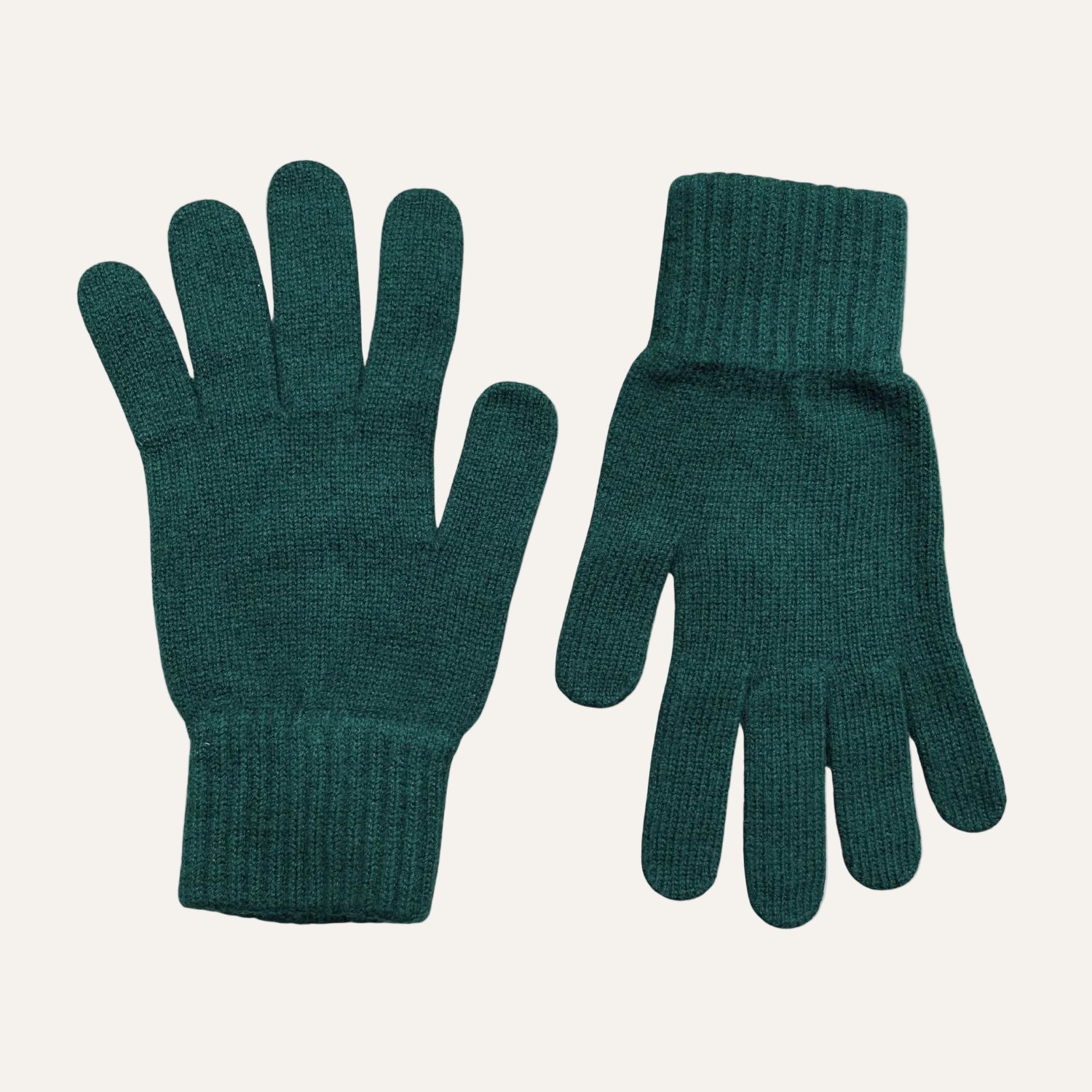 The Cashmere Choice - Bottle Green Cashmere Winter Gloves for Men