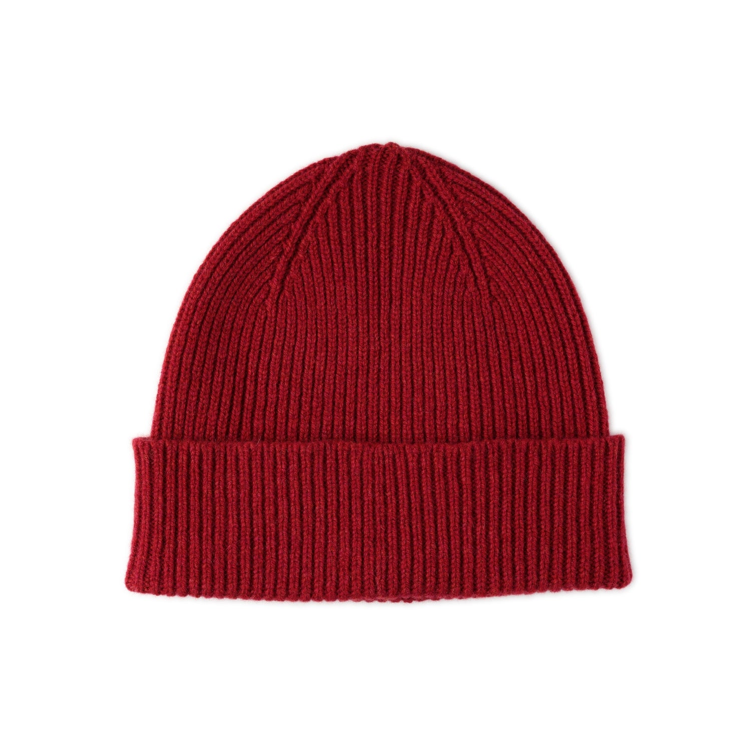 Dark Red Lambswool Hat and Scarf Set | Clyde