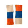 Chuncky lambswool fingerless mittens for ladies - orange