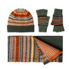 Fairisle Patterned Scarf Glove and Beanie Hat Gift Set for Ladies | Country Green | The Cashmere Choice