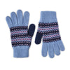 Ladies Fairisle Gloves - Lambswool Gloves for Women - Blue