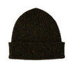 Mens Chunky Beanie | Donegal Wool | Green | The Cashmere Choice