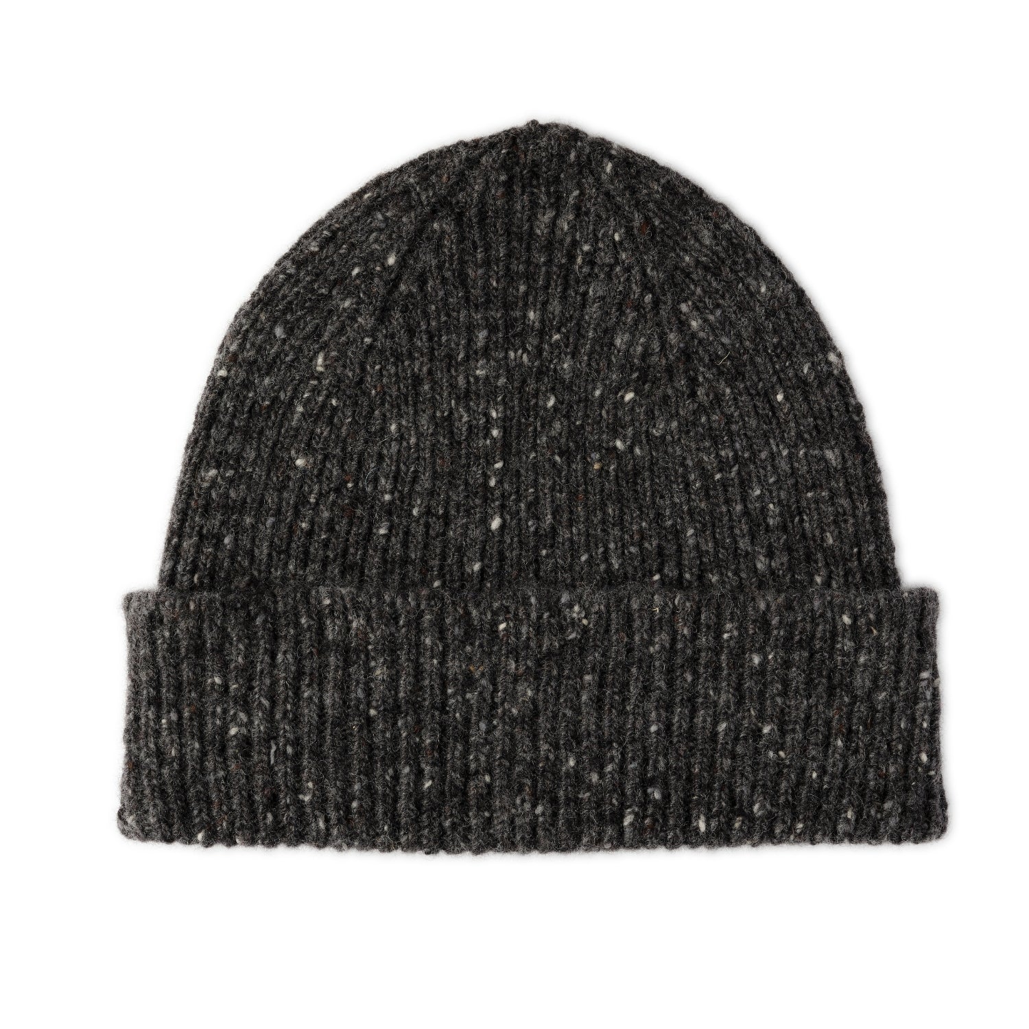 Mens Wool Beanie | Donegal | Grey | The Cashmere Choice