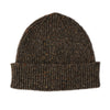 Mens Chunky Beanie | Donegal Wool in brown | The Cashmere Choice