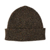 mens donegal wool brown beanie hat gift set