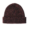 Mens Chunky Wool Beanie | Donegal Wool | Merlot | The Cashmere Choice
