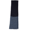 mens donegal wool scarf - navy