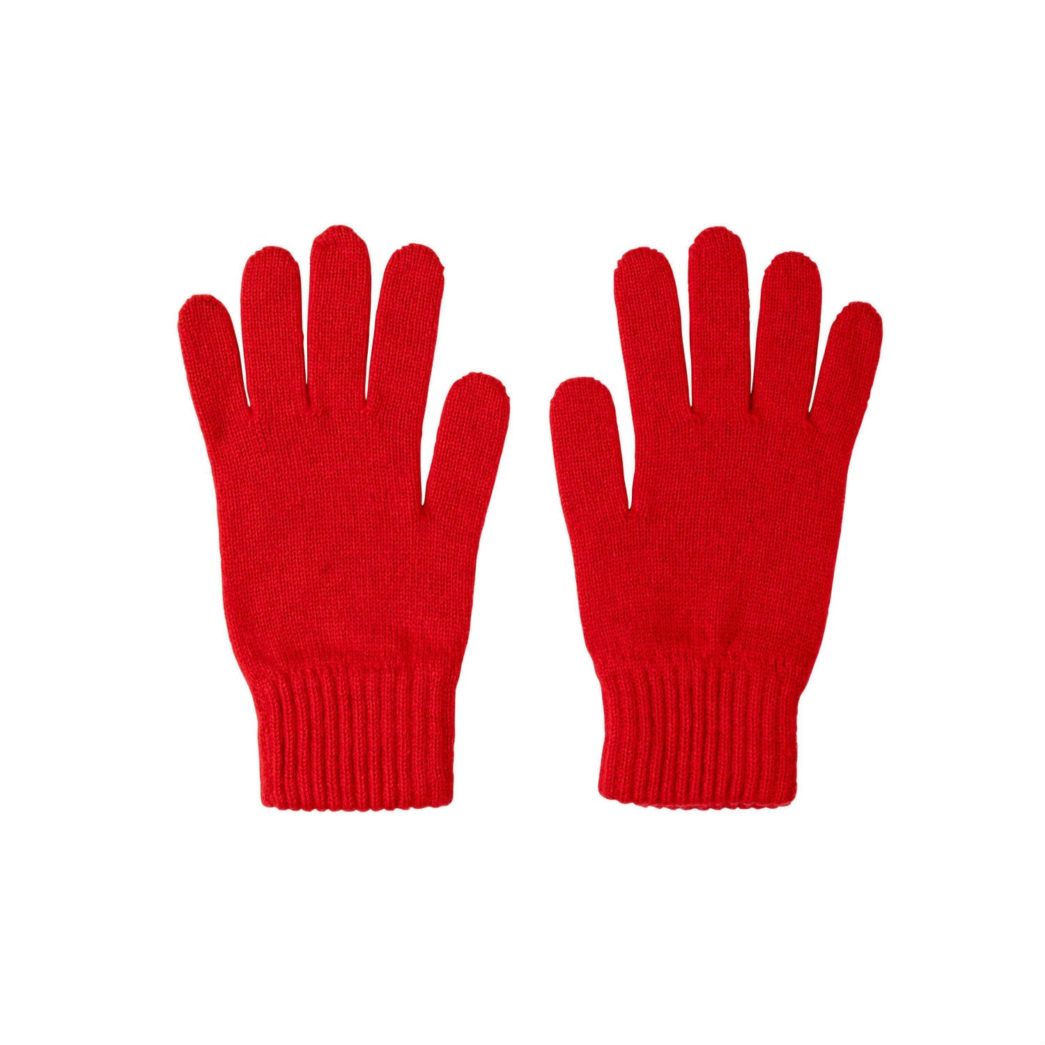 Women Cashmere Gloves  Red