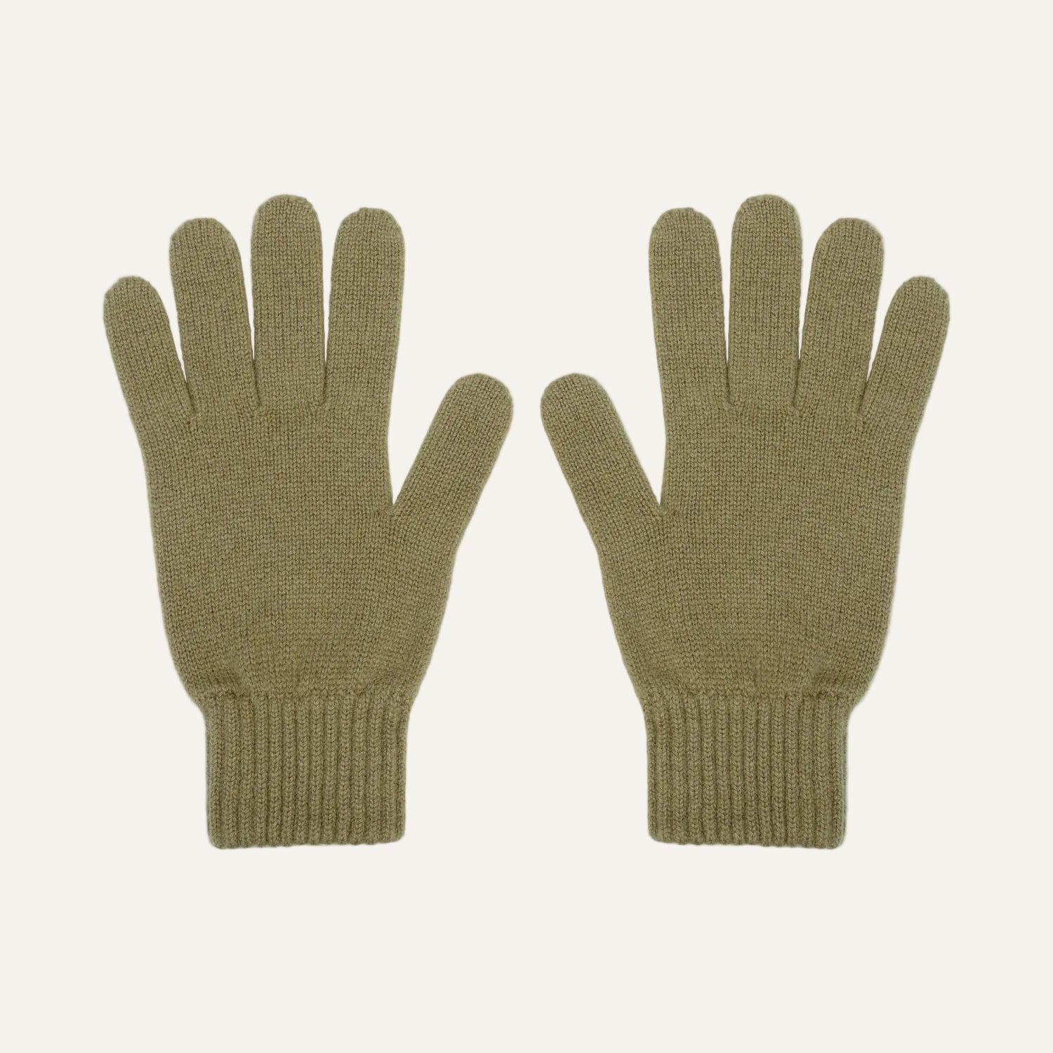 The Cashmere Choice - Army Green Cashmere Winter Gloves for Men