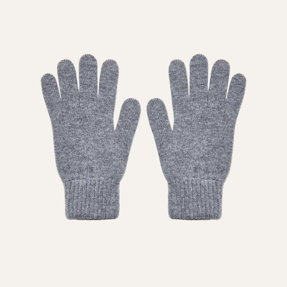 The Cashmere Choice - The Cashmere Choice - Grey Cashmere Winter Gloves for Men