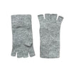 Pure Cashmere Fingerless Gloves for Ladies Grey